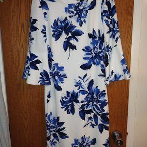 Jessica Howard, Women Size 8, Blue & White Dress